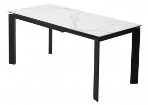 Стол CORNER 120 MATTE STATUARIO Белый мрамор матовый керамика, стекло/ черный каркас, ®DISAUR в Стрежевом - strezevoi.mebel24.online | фото 6