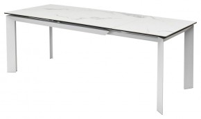 Стол CREMONA 140 MATTE STATUARIO Белый мрамор матовый, керамика/ белый каркас, ®DISAUR в Стрежевом - strezevoi.mebel24.online | фото 4