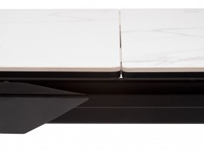 Стол CREMONA 140 MATTE STATUARIO Белый мрамор матовый, керамика/ черный каркас, ®DISAUR в Стрежевом - strezevoi.mebel24.online | фото 4