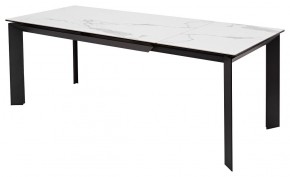 Стол CREMONA 140 MATTE STATUARIO Белый мрамор матовый, керамика/ черный каркас, ®DISAUR в Стрежевом - strezevoi.mebel24.online | фото 5