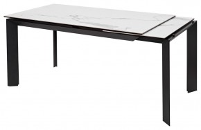 Стол CREMONA 140 MATTE STATUARIO Белый мрамор матовый, керамика/ черный каркас, ®DISAUR в Стрежевом - strezevoi.mebel24.online | фото 6