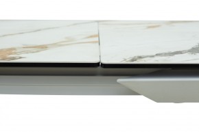 Стол CREMONA 160 KL-188 Контрастный мрамор / белый каркас, ®DISAUR в Стрежевом - strezevoi.mebel24.online | фото 5