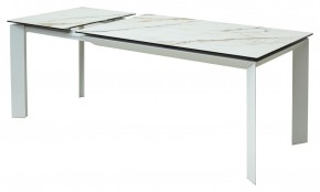 Стол CREMONA 160 KL-188 Контрастный мрамор / белый каркас, ®DISAUR в Стрежевом - strezevoi.mebel24.online | фото 6