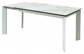 Стол CREMONA 160 KL-188 Контрастный мрамор / белый каркас, ®DISAUR в Стрежевом - strezevoi.mebel24.online | фото 7