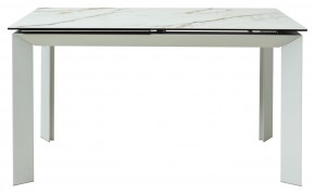 Стол CREMONA 160 KL-188 Контрастный мрамор / белый каркас, ®DISAUR в Стрежевом - strezevoi.mebel24.online | фото 8