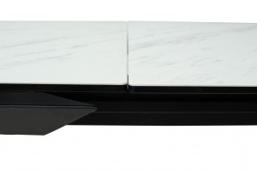 Стол CREMONA 160 KL-99 Белый мрамор матовый, итальянская керамика / черный каркас, ®DISAUR в Стрежевом - strezevoi.mebel24.online | фото 4