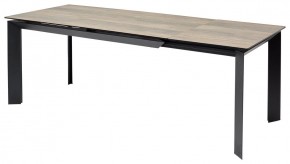 Стол CREMONA 180 KL-61 Под дерево, итальянская керамика / черный каркас, ®DISAUR в Стрежевом - strezevoi.mebel24.online | фото 1