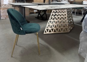 Стол ENNA 220 KL-188 Контрастный мрамор матовый, итальянская керамика/ каркас цвета шампань, ®DISAUR в Стрежевом - strezevoi.mebel24.online | фото 7