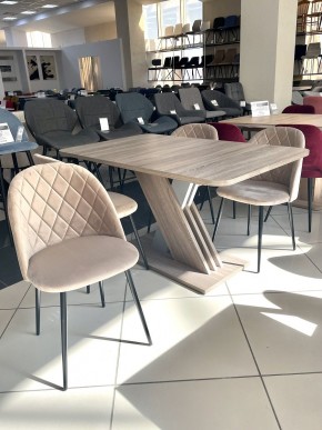 Стол EXEL 140 Дуб Трюфель/ Алюминий М-City в Стрежевом - strezevoi.mebel24.online | фото 2