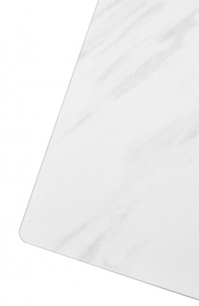 Стол FONDI 180 MARBLES KL-99 Белый мрамор матовый, итальянская керамика/ черный каркас, ®DISAUR в Стрежевом - strezevoi.mebel24.online | фото 6