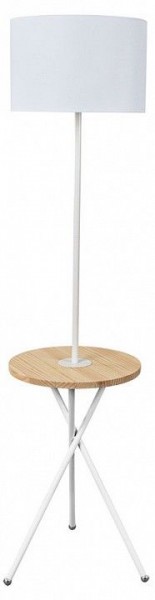 Стол журнальный с торшером Arte Lamp Combo A2070PN-1WH в Стрежевом - strezevoi.mebel24.online | фото
