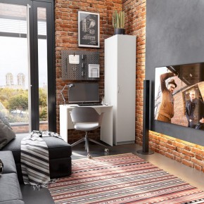 Стол КАСТОР письменный 80х50, цвет белый в Стрежевом - strezevoi.mebel24.online | фото