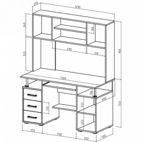 Стол компьютерный Амбер в Стрежевом - strezevoi.mebel24.online | фото 3