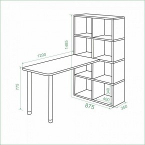 Стол компьютерный Bartolo в Стрежевом - strezevoi.mebel24.online | фото 2