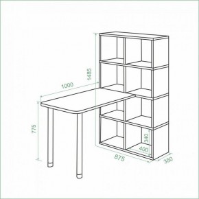 Стол компьютерный Bartolo в Стрежевом - strezevoi.mebel24.online | фото 3