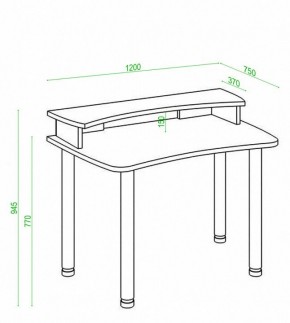 Стол компьютерный Домино Лайт СКЛ-Софт120МО+НКИЛ120 в Стрежевом - strezevoi.mebel24.online | фото 3