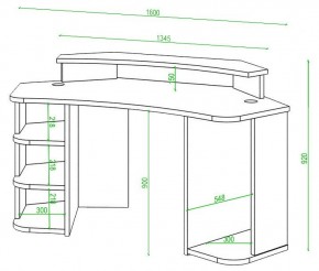 Стол компьютерный Домино Lite СК-160 в Стрежевом - strezevoi.mebel24.online | фото 2