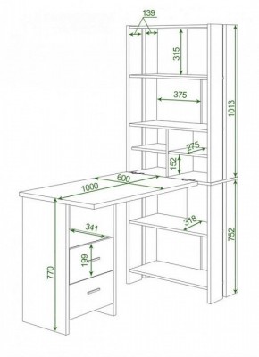 Стол компьютерный Домино Lite СТЛ-ОВ+С100Прям+ТЯЛ в Стрежевом - strezevoi.mebel24.online | фото 2