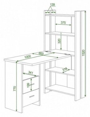 Стол компьютерный Домино Lite СТЛ-ОВ+С100Р в Стрежевом - strezevoi.mebel24.online | фото 2