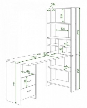 Стол компьютерный Домино Lite СТЛ-ОВ+С120Прям+ТЯЛ в Стрежевом - strezevoi.mebel24.online | фото 2
