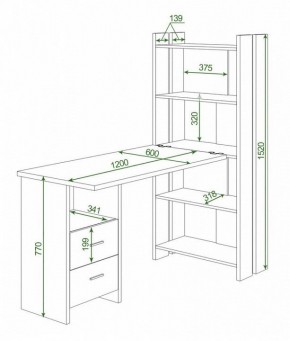 Стол компьютерный Домино Lite СТЛ-ОВ+С120Прям+ТЯЛ в Стрежевом - strezevoi.mebel24.online | фото 2