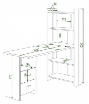 Стол компьютерный Домино Lite СТЛ-ОВ+С120Р в Стрежевом - strezevoi.mebel24.online | фото 2