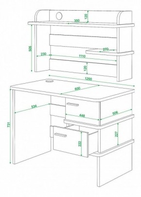 Стол компьютерный Домино нельсон СД-15 в Стрежевом - strezevoi.mebel24.online | фото 3