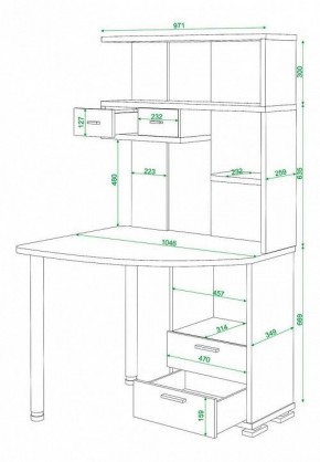 Стол компьютерный Домино нельсон СК-20 в Стрежевом - strezevoi.mebel24.online | фото 5