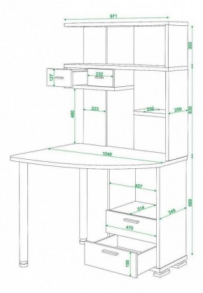 Стол компьютерный Домино нельсон СК-20 в Стрежевом - strezevoi.mebel24.online | фото 5
