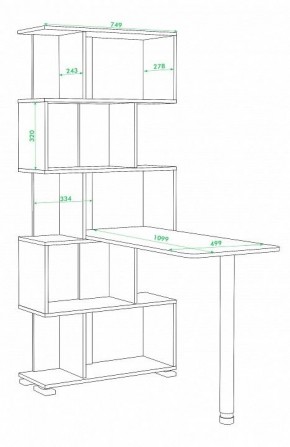 Стол компьютерный Домино нельсон СЛ-5СТ в Стрежевом - strezevoi.mebel24.online | фото 2