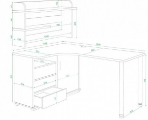 Стол компьютерный Домино нельсон СР-145М в Стрежевом - strezevoi.mebel24.online | фото 2