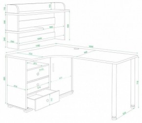 Стол компьютерный Домино нельсон СР-165М в Стрежевом - strezevoi.mebel24.online | фото 2