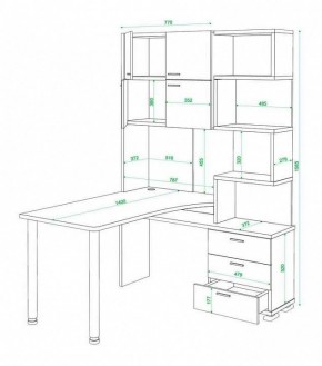Стол компьютерный Домино нельсон СР-500М140 в Стрежевом - strezevoi.mebel24.online | фото 3