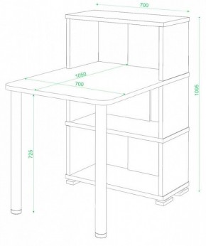 Стол компьютерный Домино СБ-10М/3 в Стрежевом - strezevoi.mebel24.online | фото 2