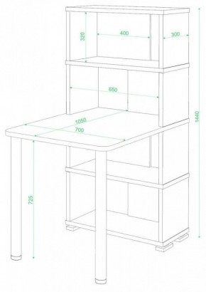 Стол компьютерный Домино СБ-10М/4 в Стрежевом - strezevoi.mebel24.online | фото 2