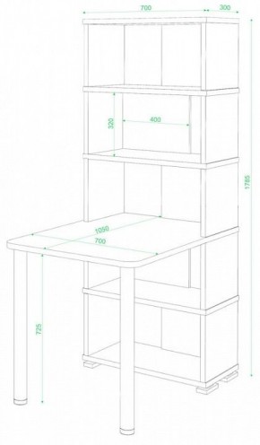 Стол компьютерный Домино СБ-10М/5 в Стрежевом - strezevoi.mebel24.online | фото 2