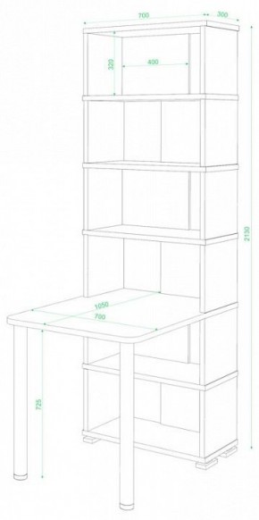 Стол компьютерный Домино СБ-10М/6 в Стрежевом - strezevoi.mebel24.online | фото 2