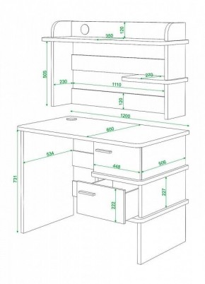 Стол компьютерный Домино СД-15 в Стрежевом - strezevoi.mebel24.online | фото 3