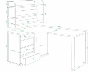 Стол компьютерный Домино СР-145М в Стрежевом - strezevoi.mebel24.online | фото 2