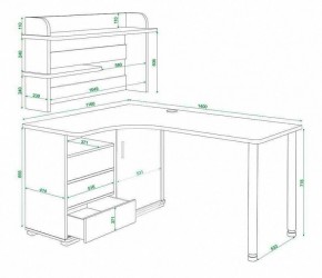 Стол компьютерный Домино СР-145М в Стрежевом - strezevoi.mebel24.online | фото 5