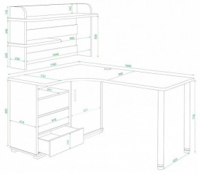 Стол компьютерный Домино СР-145М в Стрежевом - strezevoi.mebel24.online | фото 2