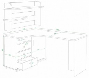 Стол компьютерный Домино СР-165 в Стрежевом - strezevoi.mebel24.online | фото 2