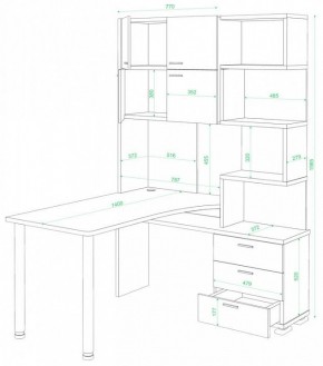Стол компьютерный Домино СР-500М/140 в Стрежевом - strezevoi.mebel24.online | фото 2