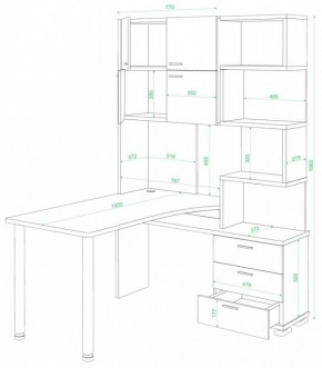 Стол компьютерный Домино СР-500М/190 в Стрежевом - strezevoi.mebel24.online | фото 2