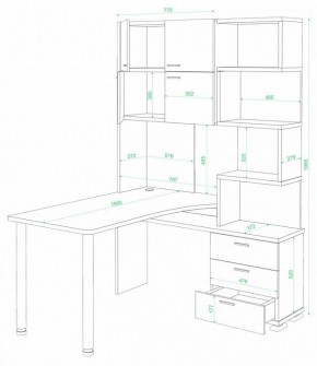 Стол компьютерный Домино СР-500М/190 в Стрежевом - strezevoi.mebel24.online | фото 2