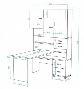 Стол компьютерный Домино СР-620/140 в Стрежевом - strezevoi.mebel24.online | фото 3
