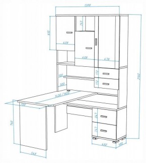 Стол компьютерный Домино СР-620-160 в Стрежевом - strezevoi.mebel24.online | фото 2