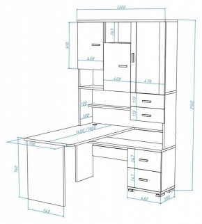 Стол компьютерный Домино СР-620/180 в Стрежевом - strezevoi.mebel24.online | фото 2