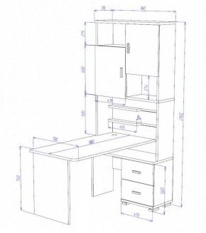 Стол компьютерный Домино СР-720/180 в Стрежевом - strezevoi.mebel24.online | фото 2