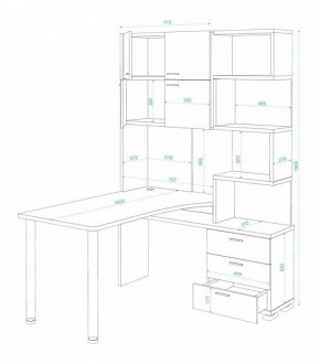 Стол компьютерный Латте СР-500М160 в Стрежевом - strezevoi.mebel24.online | фото 3